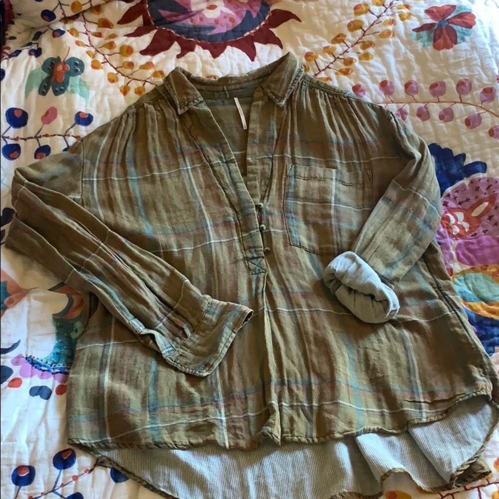 Free People Oversized Flannel (medium)